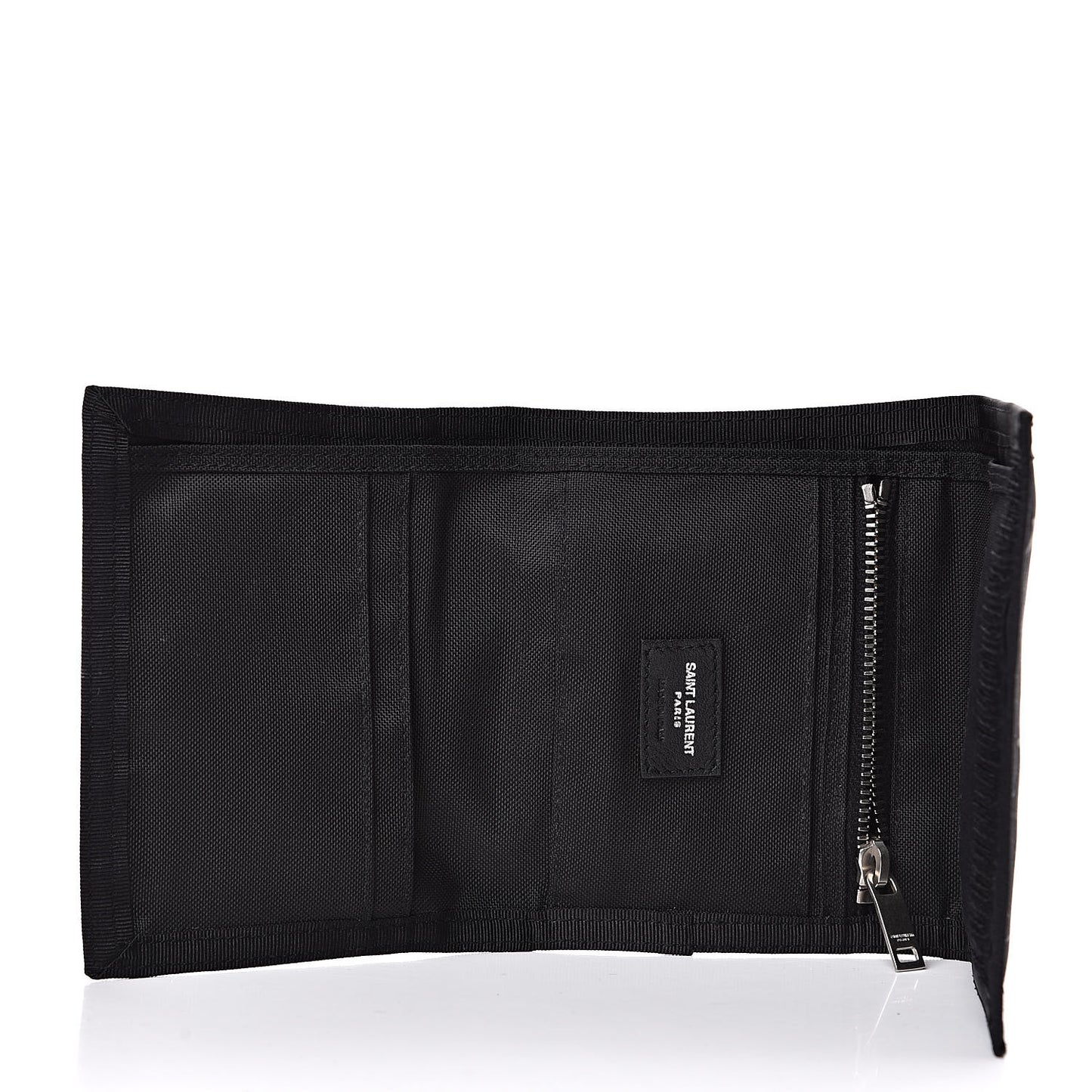 Nylon Constellation Print Tiny Buffalo Wallet Black