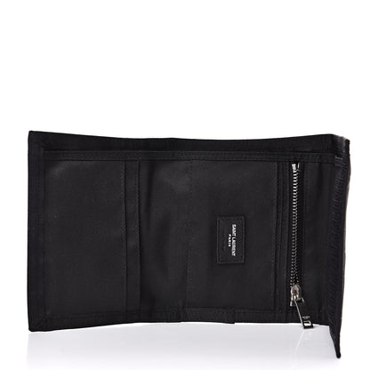 Saint Laurent Nylon Constellation Print Tiny Buffalo Wallet Black 5 of 7