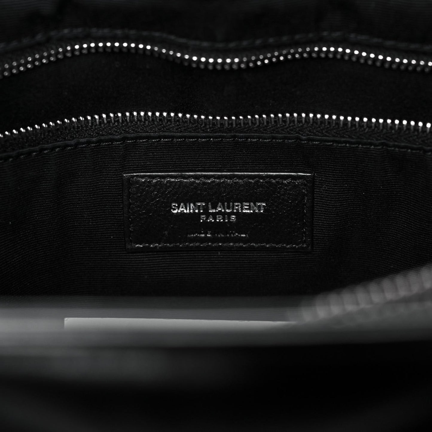 Calfskin Y Quilted Monogram Large Loulou Shopper Black