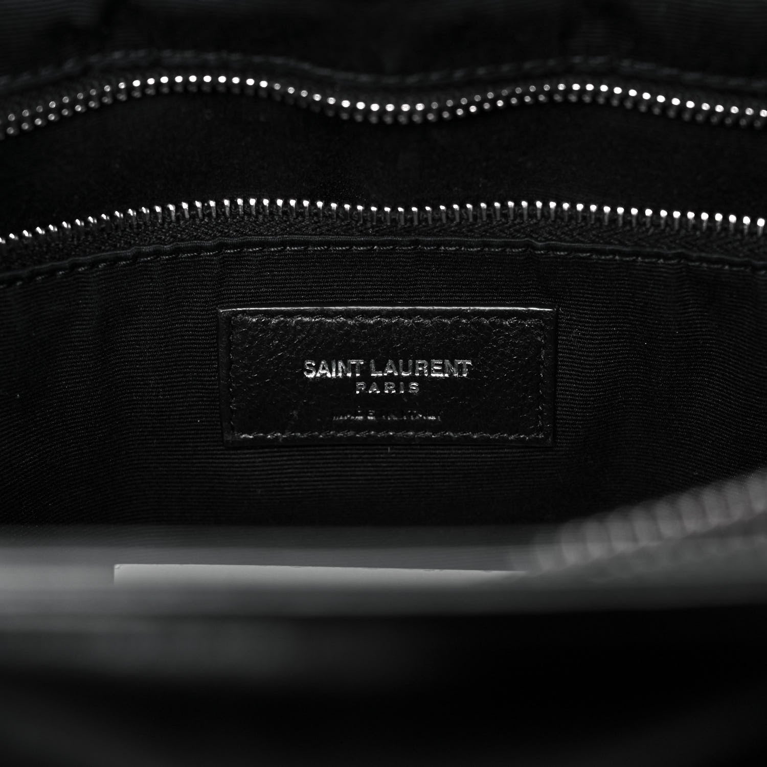 Saint Laurent Calfskin Y Quilted Monogram Large Loulou Shopper Black 7 of 9