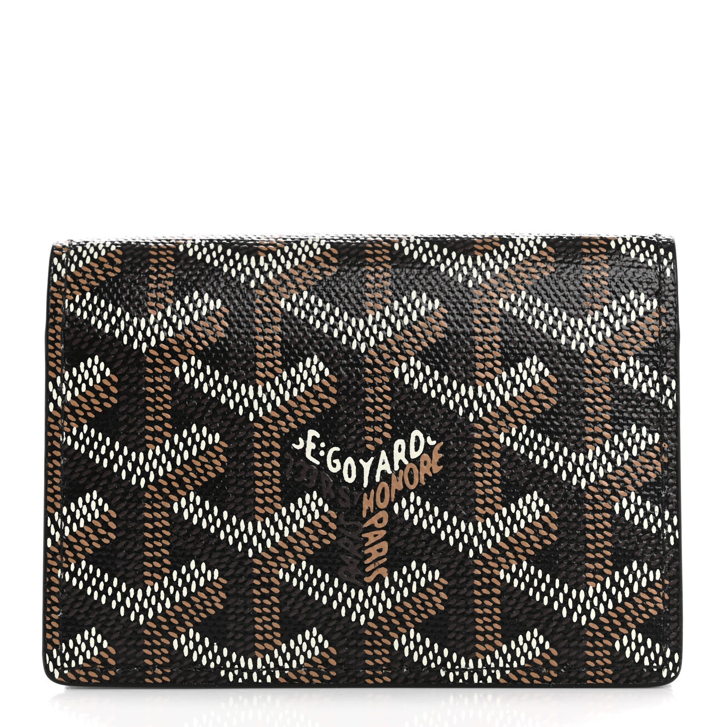 Goyardine Business Card Holder Black