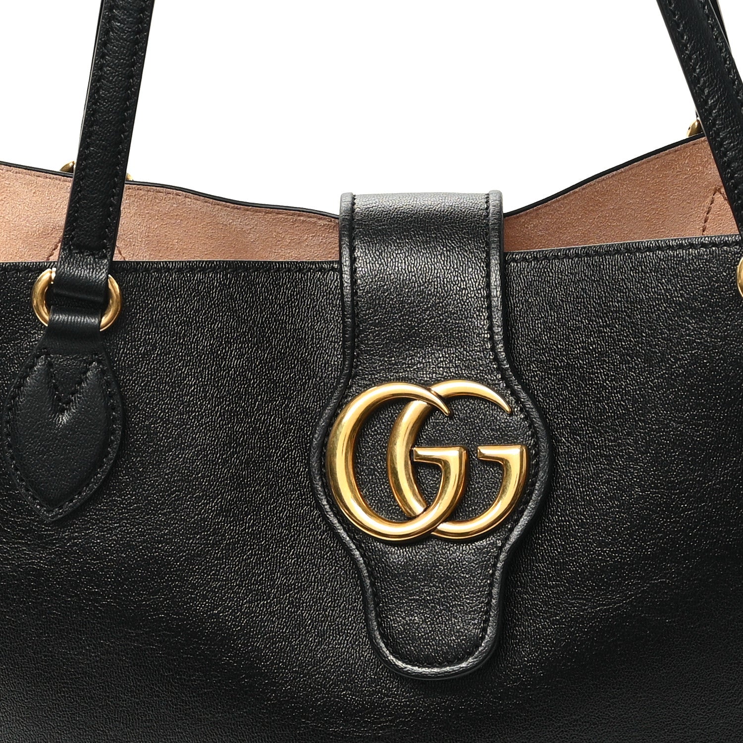 Gucci New Sakai Calfskin Lux Medium Dahlia Tote Black 8 of 11