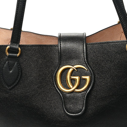 Gucci New Sakai Calfskin Lux Medium Dahlia Tote Black 8 of 11