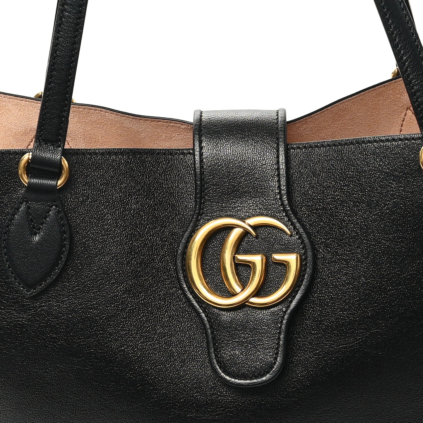 New Sakai Calfskin Lux Medium Dahlia Tote Black