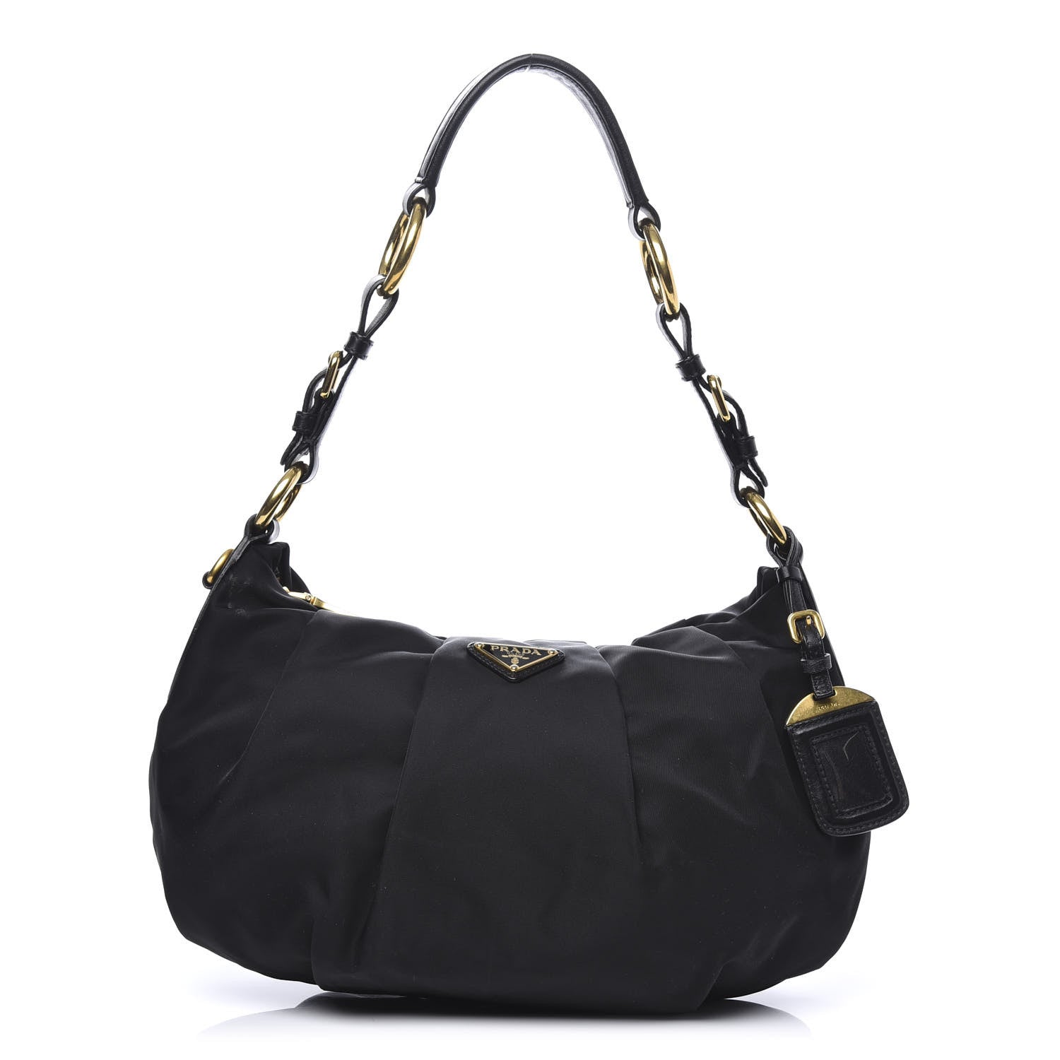 Prada Tessuto Nylon Shoulder Bag Black 1 of 10