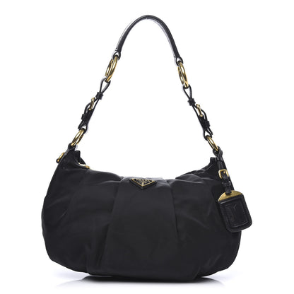 Prada Tessuto Nylon Shoulder Bag Black 1 of 10
