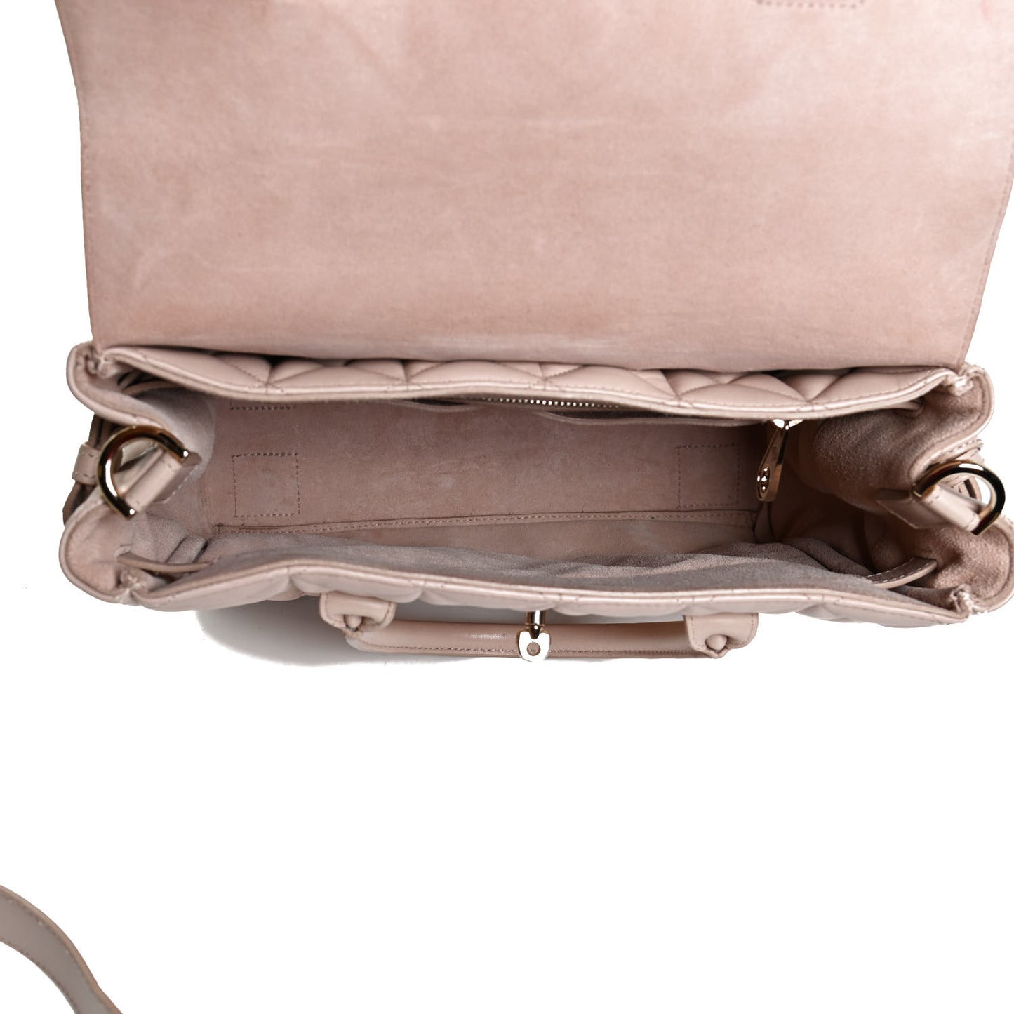 Nappa Quilted Cara Delevingne Convertible Bag Oatmeal