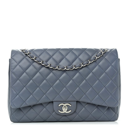 Chanel Lambskin Quilted Maxi Double Flap Light Purple 1 of 13