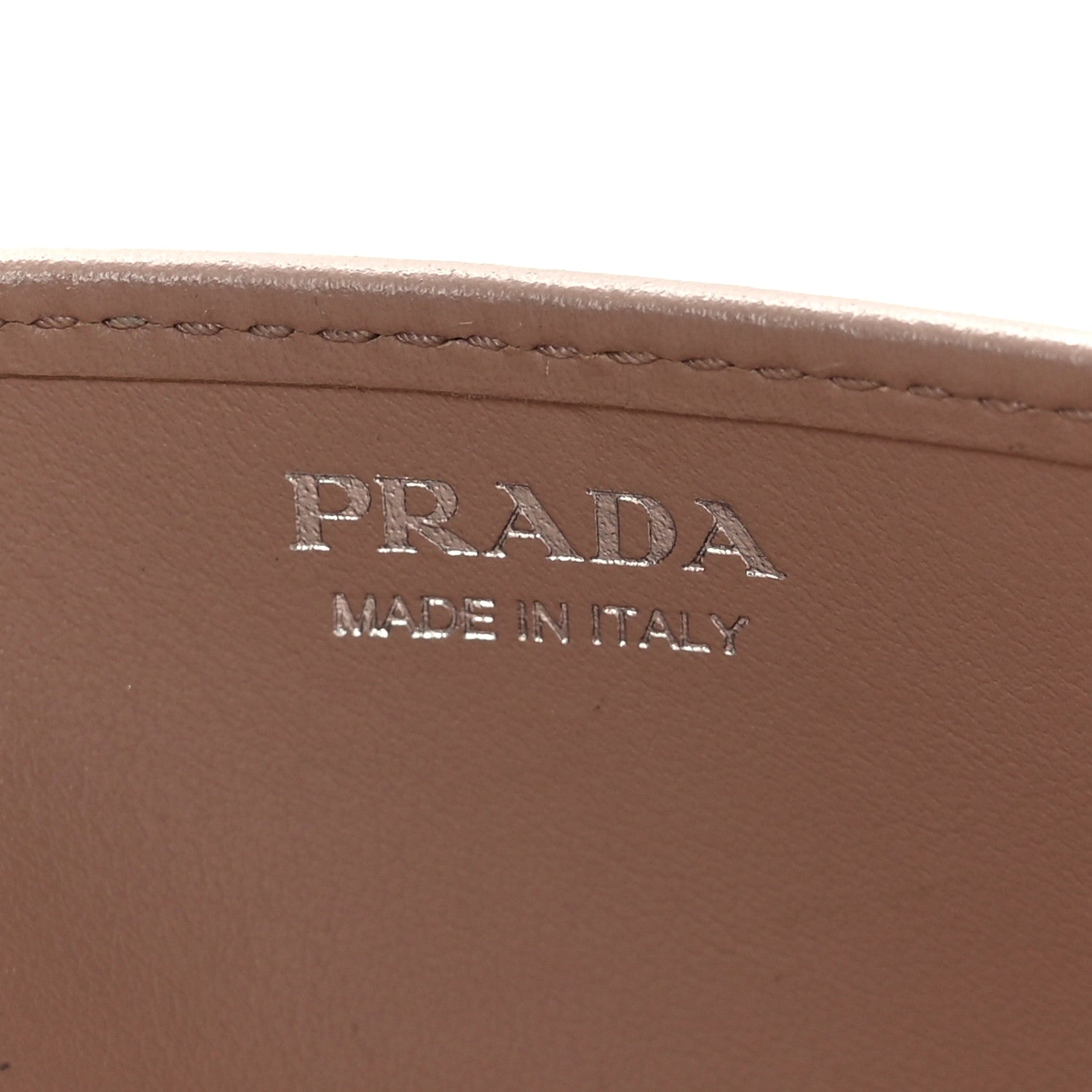 Prada Soft Calfskin Impunture Diagramme Chain Wallet Cipria 5 of 7