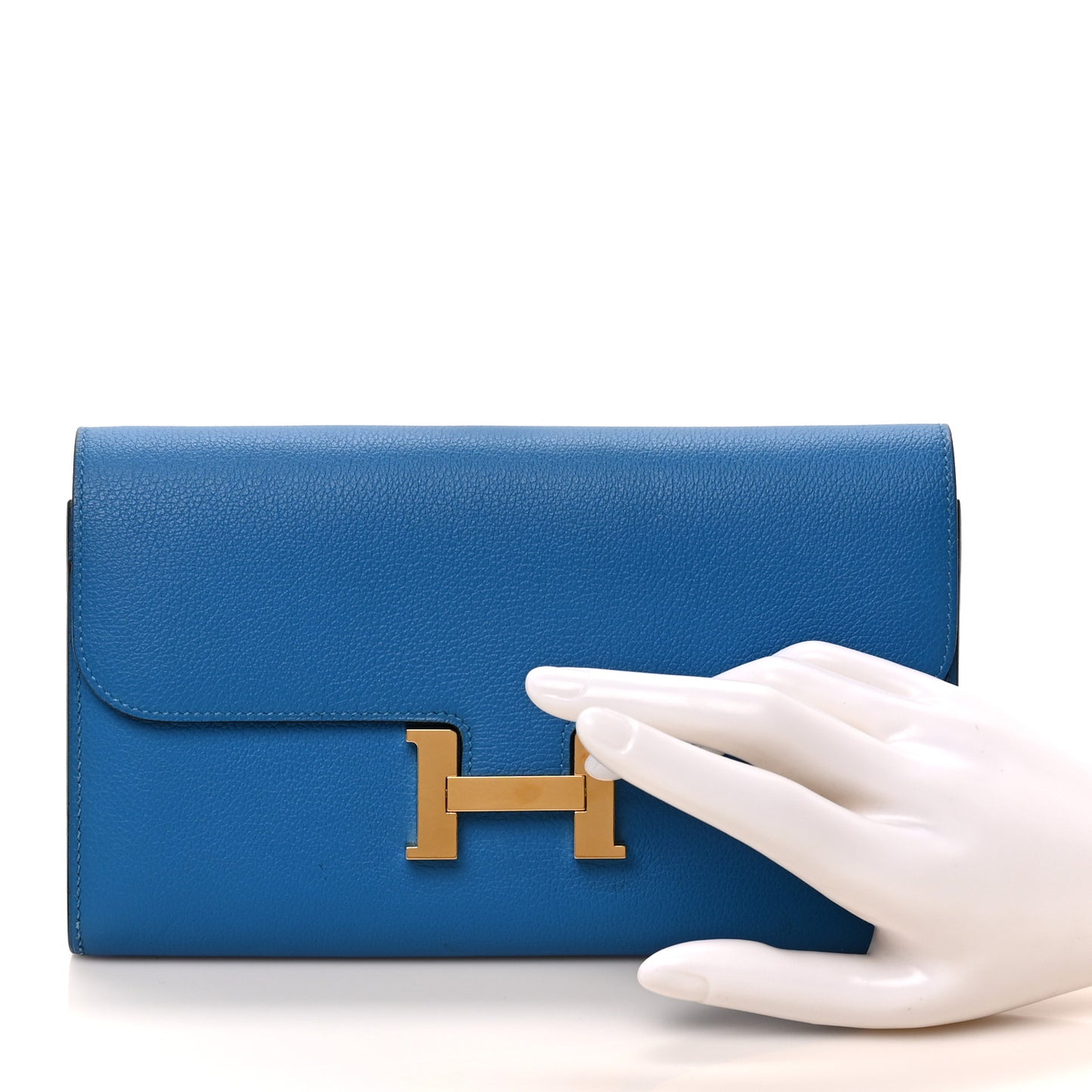 Evercolor Constance Long Wallet Bleu Zellige