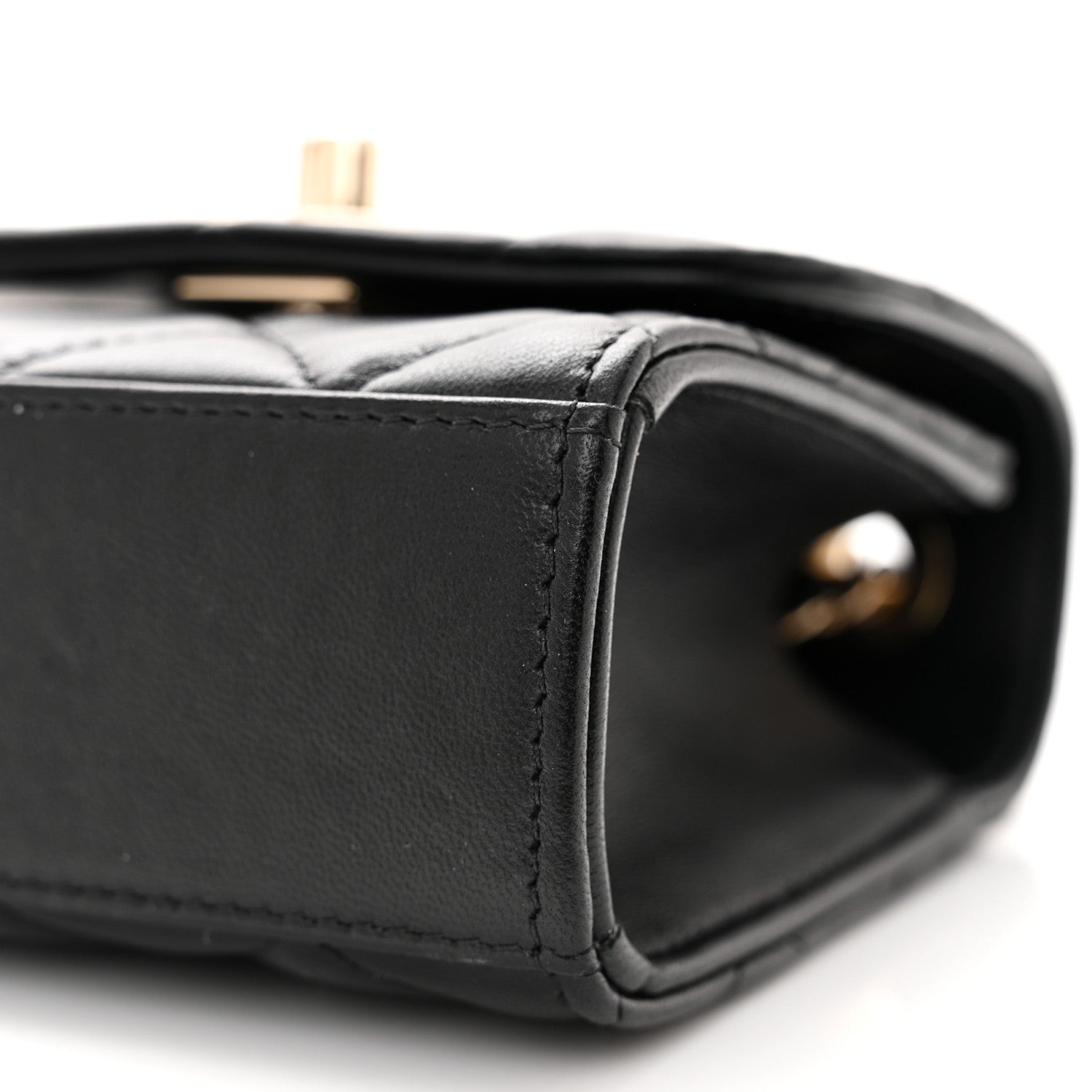 Chanel Lambskin Quilted Mini Trendy CC Chain Wallet Black 10 of 10