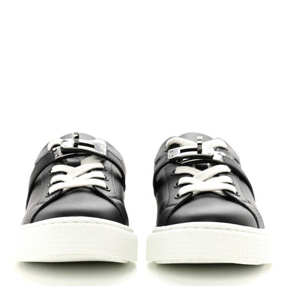Hermes Calfskin Day Sneakers 35.5 Black 2 of 9