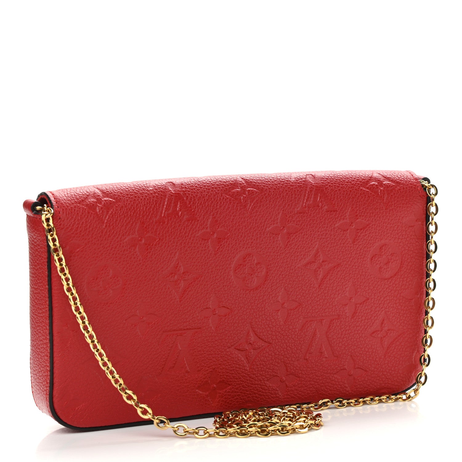 Louis Vuitton Empreinte Pochette Felicie Chain Wallet Scarlet 4 of 11