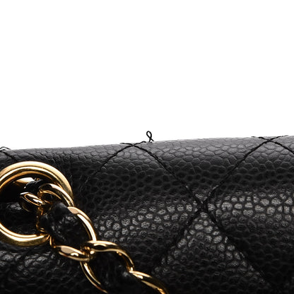 Chanel Caviar Quilted Medium Double Flap Black 8 of 9