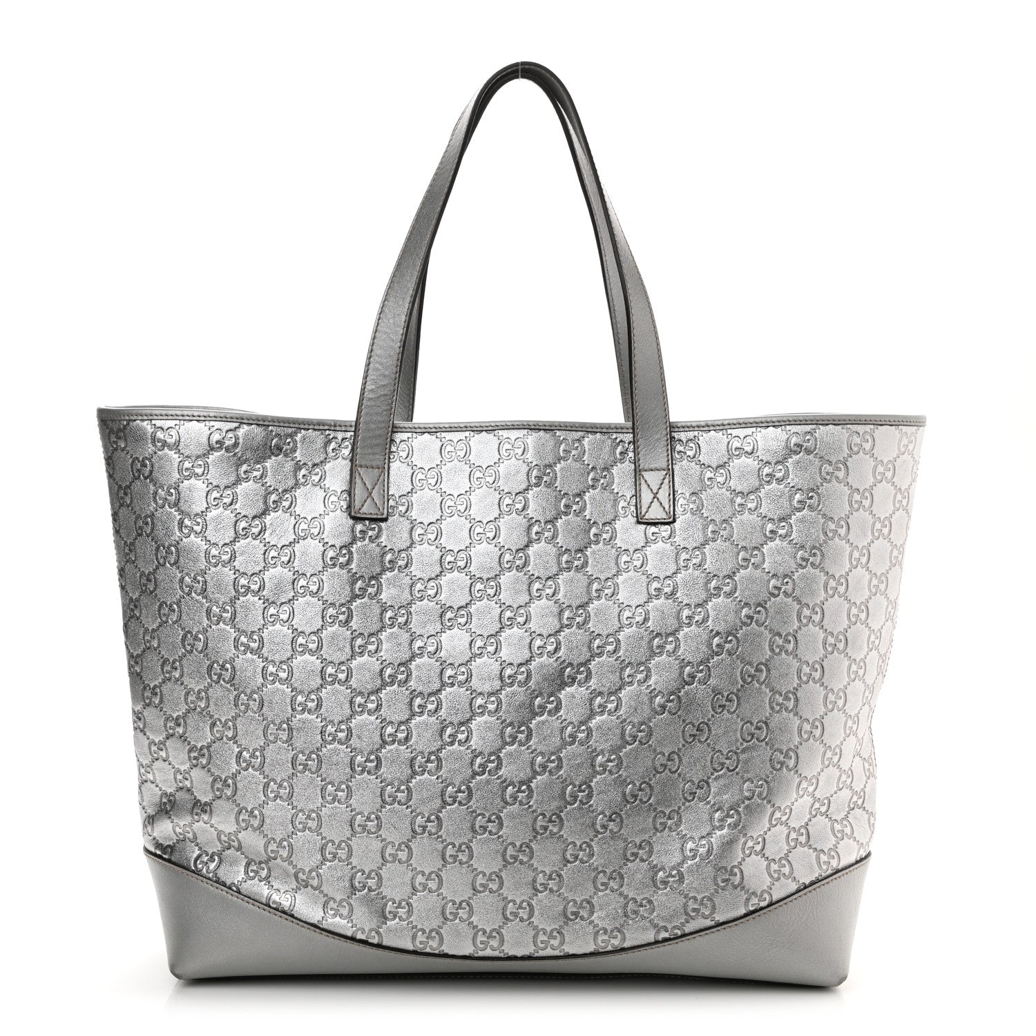 Gucci Guccissima Large Tote Silver 1 of 9
