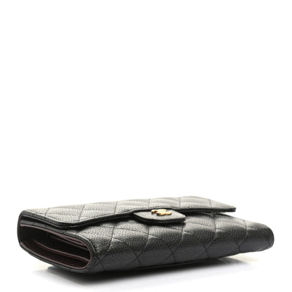 Chanel Caviar Quilted Large Flap Wallet Black 4 of 15