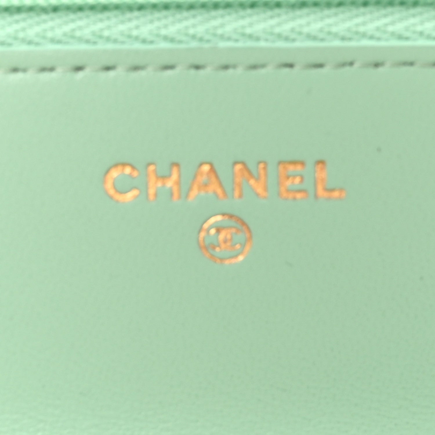 Chanel Lambskin Quilted Pearl Top Handle Wallet On Chain WOC Light Green 6 of 11