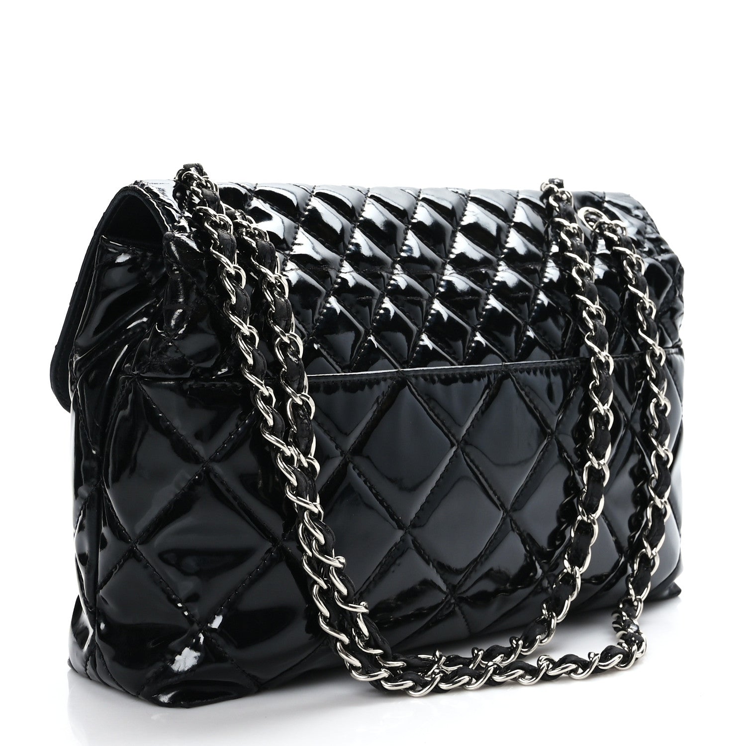Chanel Vinyl Quilted In the Business Flap Bag Black 3 of 9