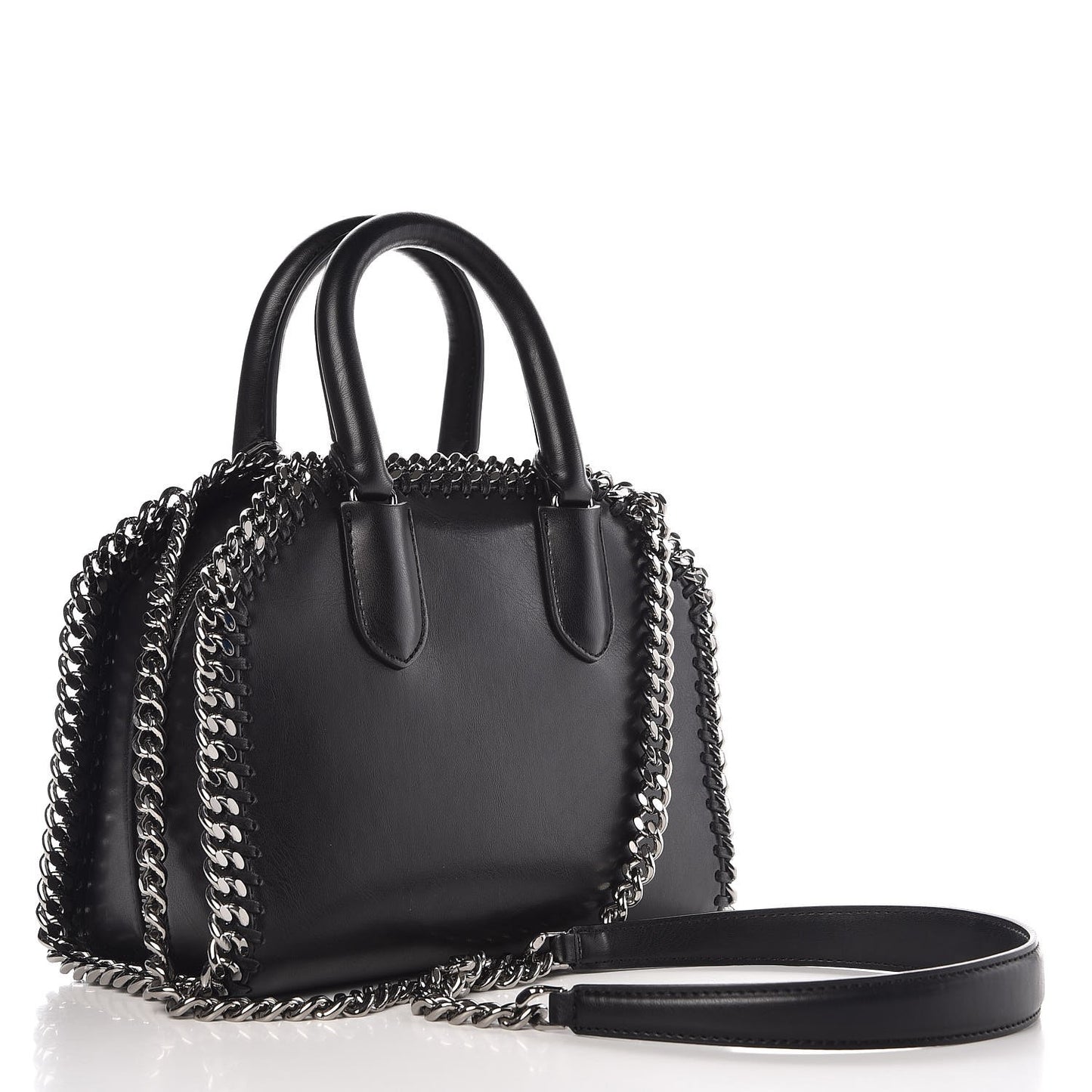 Eco Alter Nappa Mini Falabella Box Top Handle Bag Black