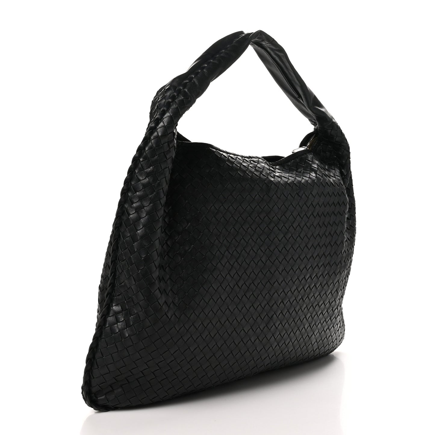 Nappa Intrecciato Maxi Veneta Hobo Black