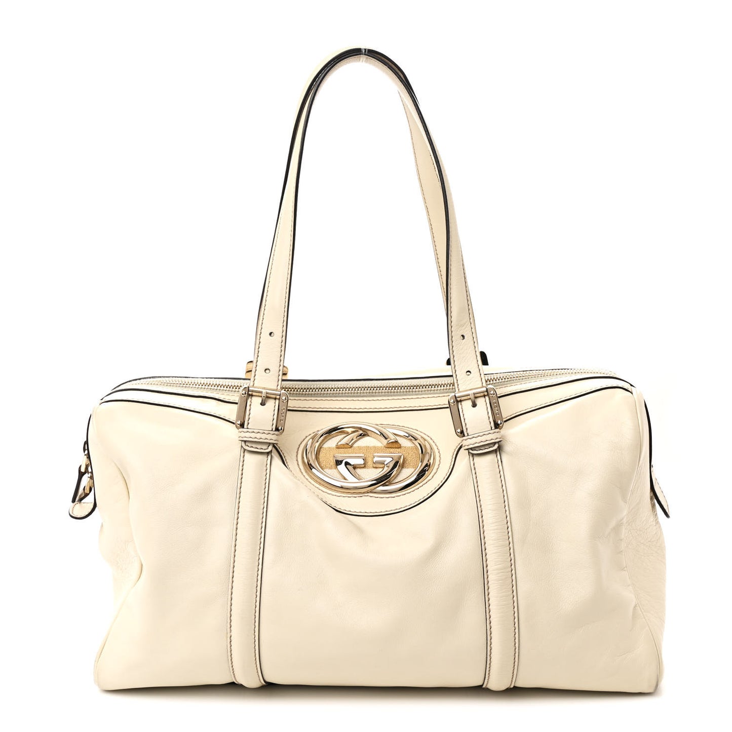 Calfskin Medium Britt Boston Ivory