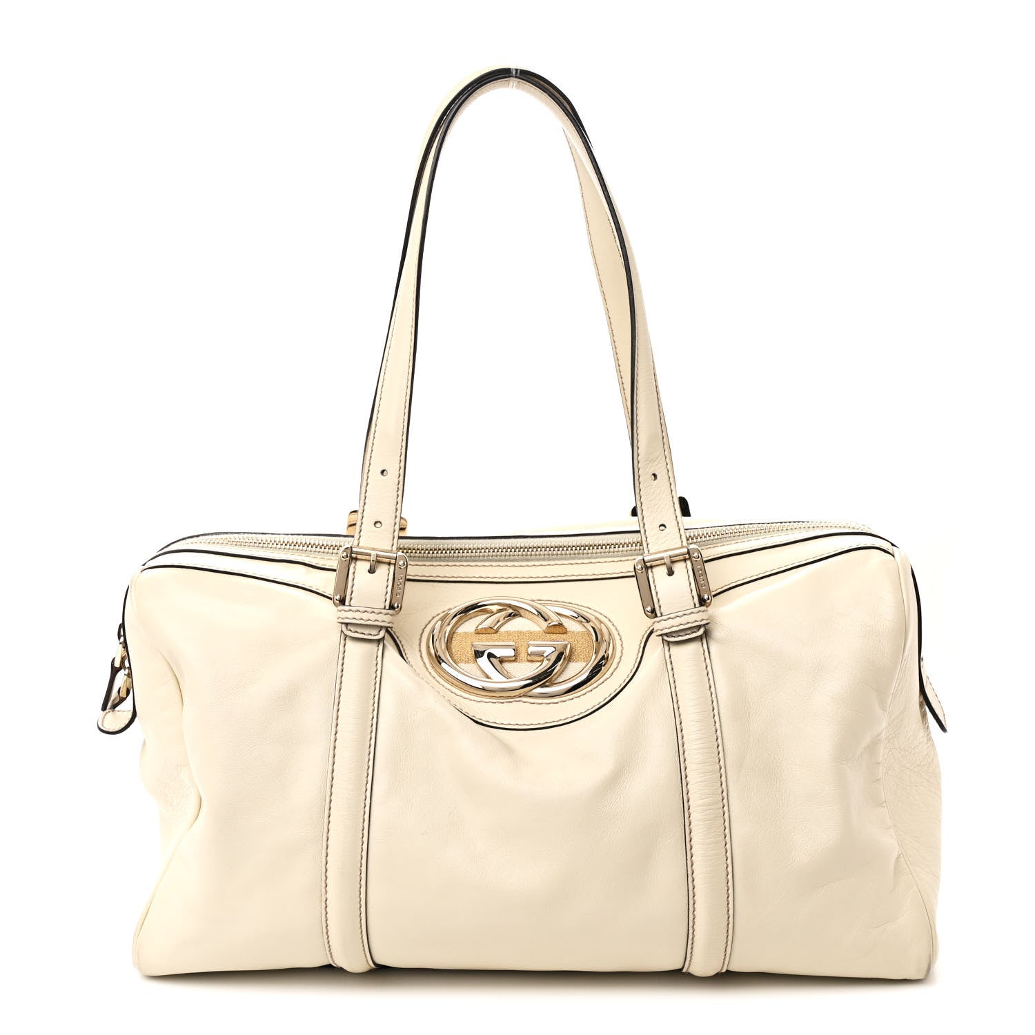 Gucci Calfskin Medium Britt Boston Ivory 1 of 14