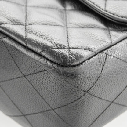 Chanel Caviar Quilted Jumbo Single Flap Black 7 of 10
