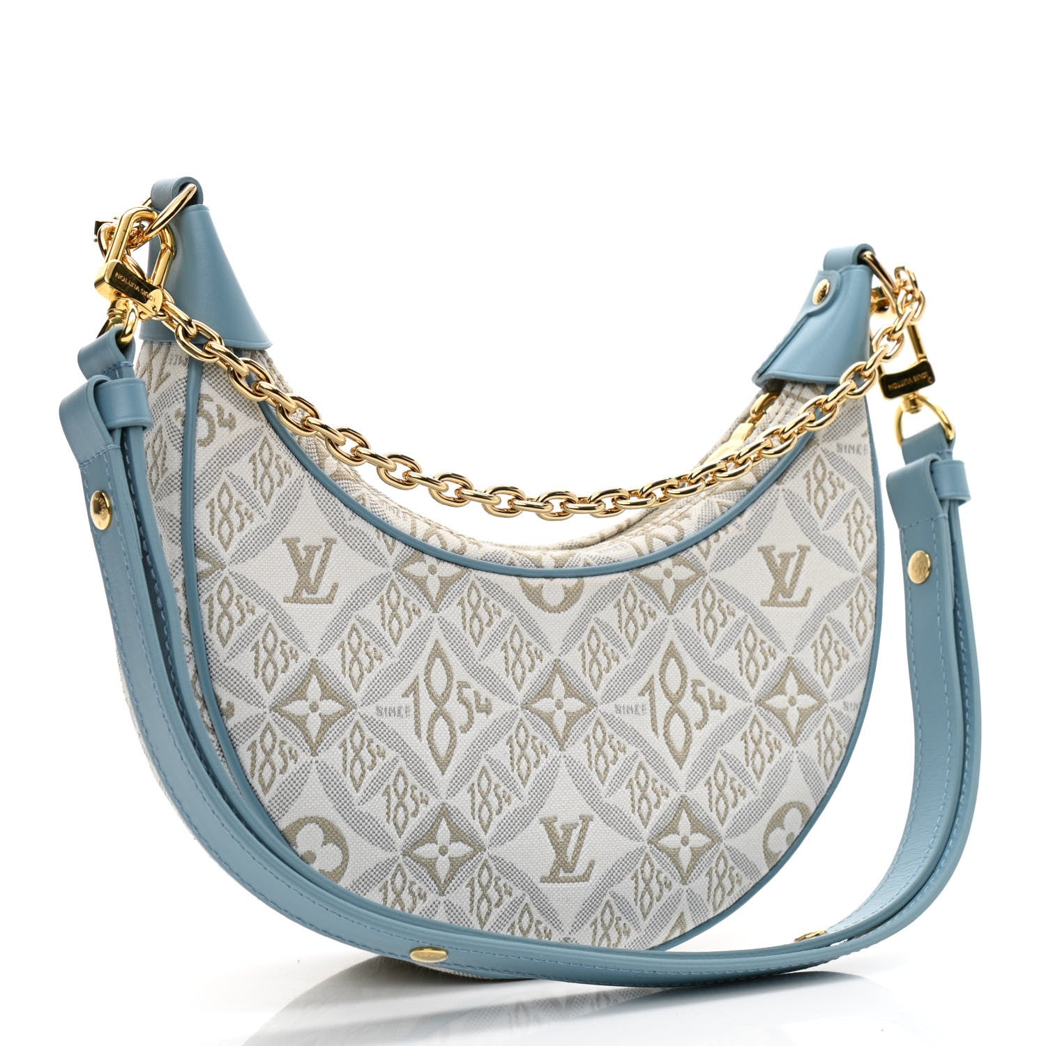 Louis Vuitton Jacquard Since 1854 Loop White Blue 3 of 9