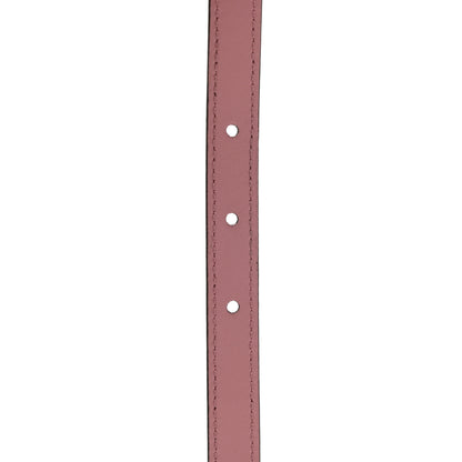 Gucci Textured Dollar Calfskin Enamel GG 15mm Belt 100 40 Carmine Rose 4 of 4