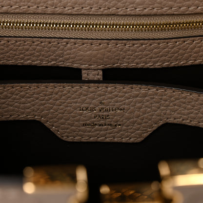Louis Vuitton Taurillon Snakeskin Capucines PM Galet 6 of 9