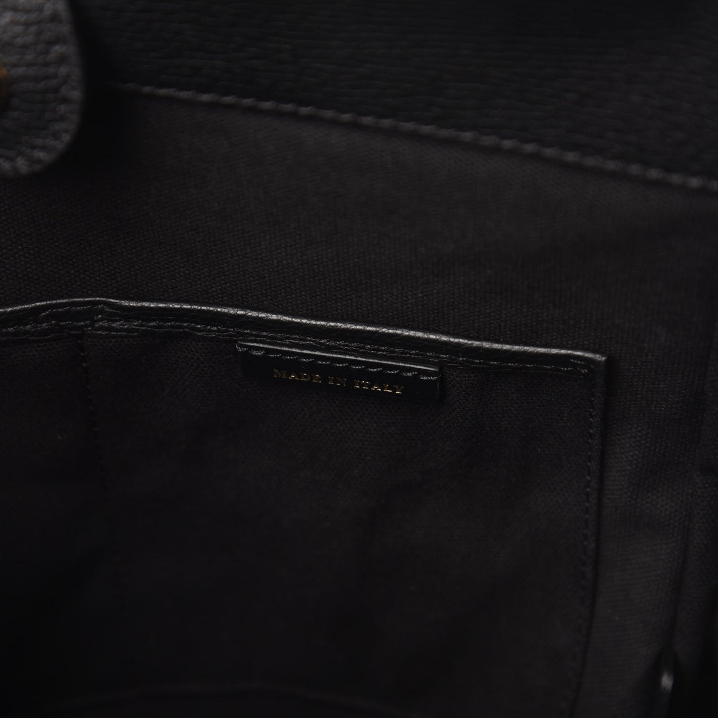 Grainy Calfskin House Check Small Canterbury Black