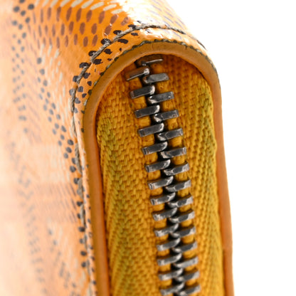Goyard Goyardine Matignon PM Wallet Yellow 11 of 12