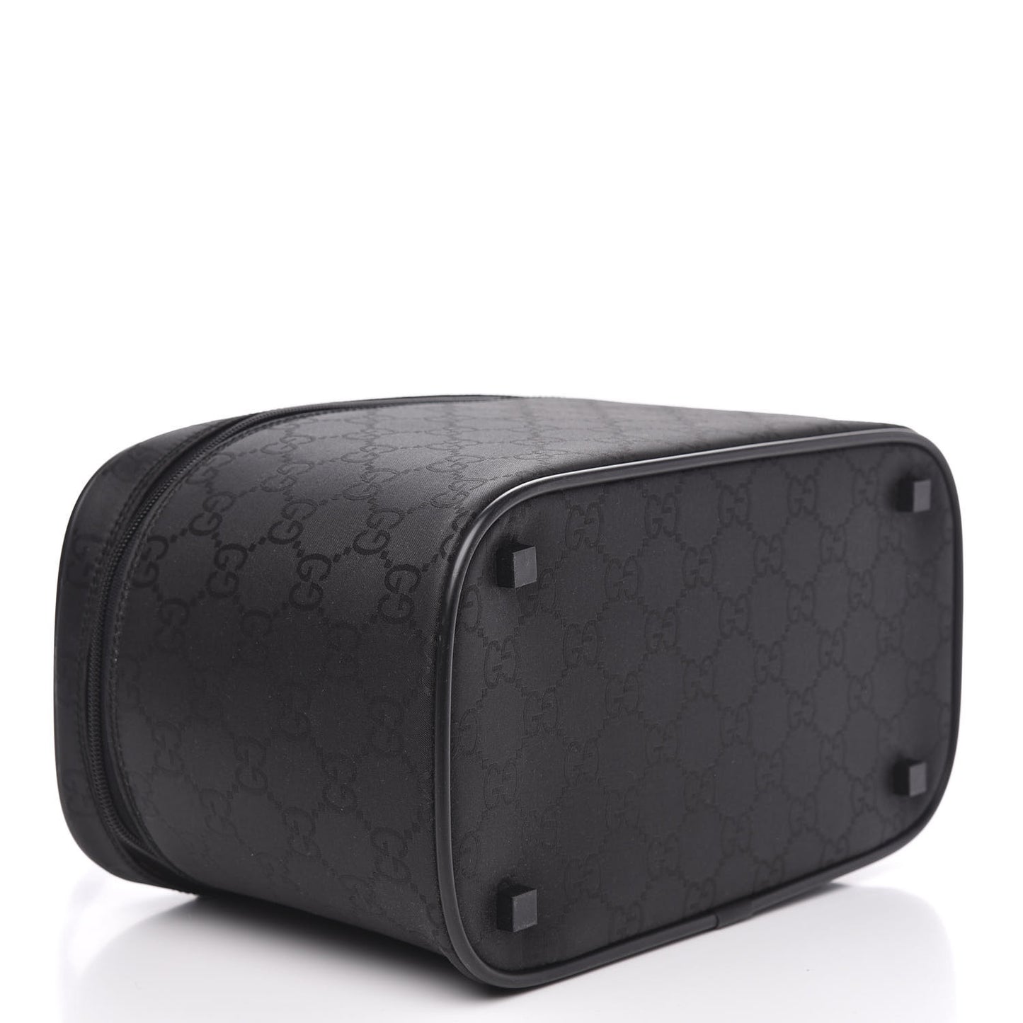Nylon Monogram Vanity Cosmetic Case Black