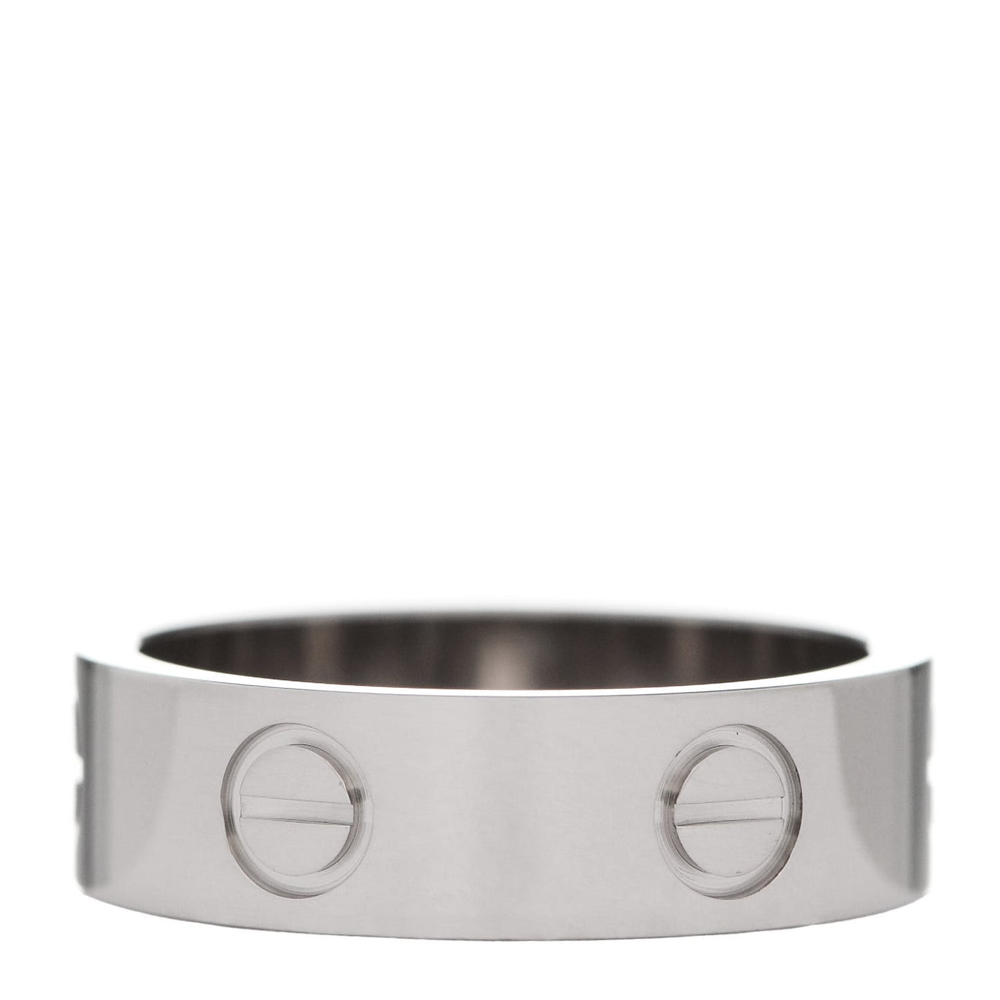 18K White Gold 5.5mm LOVE Ring 53 6.25