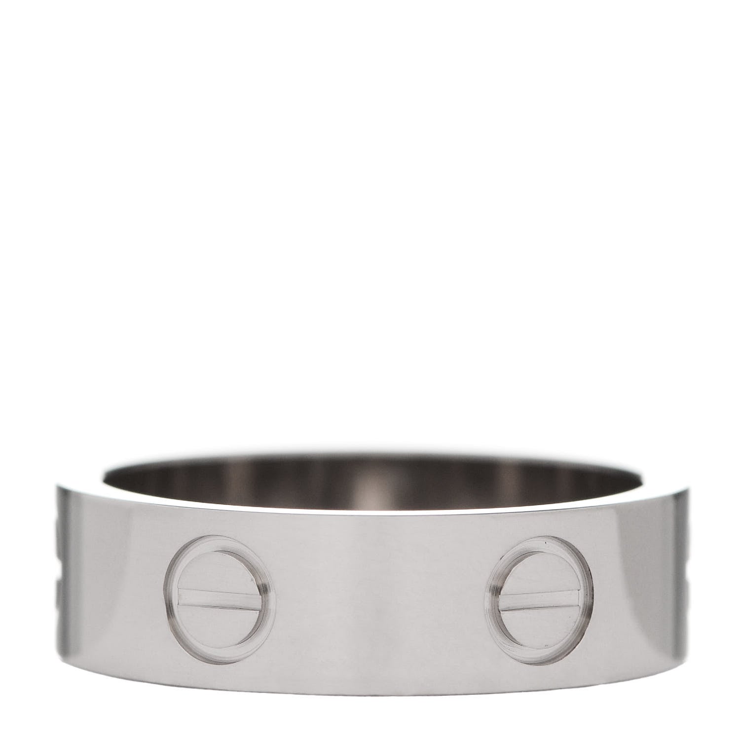 Cartier 18K White Gold 5.5mm LOVE Ring 53 6.25 3 of 5