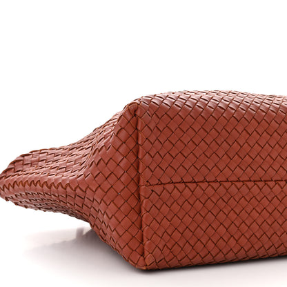 Bottega Veneta Lambskin Intreccio Medium Cabat Rust 9 of 10
