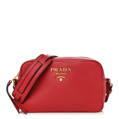 Prada Vitello Phenix Camera Bag Rosso 1 of 9