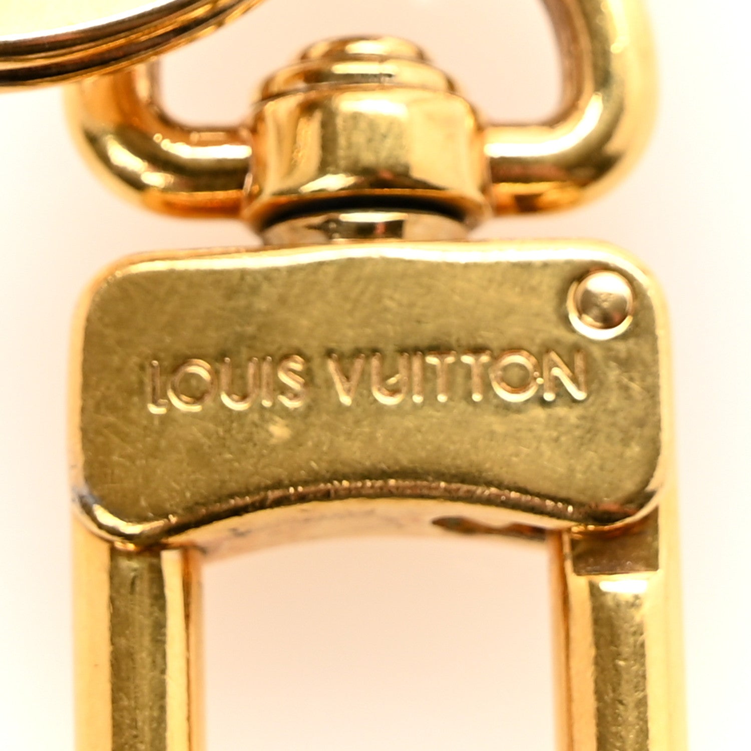 Louis Vuitton Metal Taurillon LV Capucines Bag Charm Key Holder Black 3 of 4