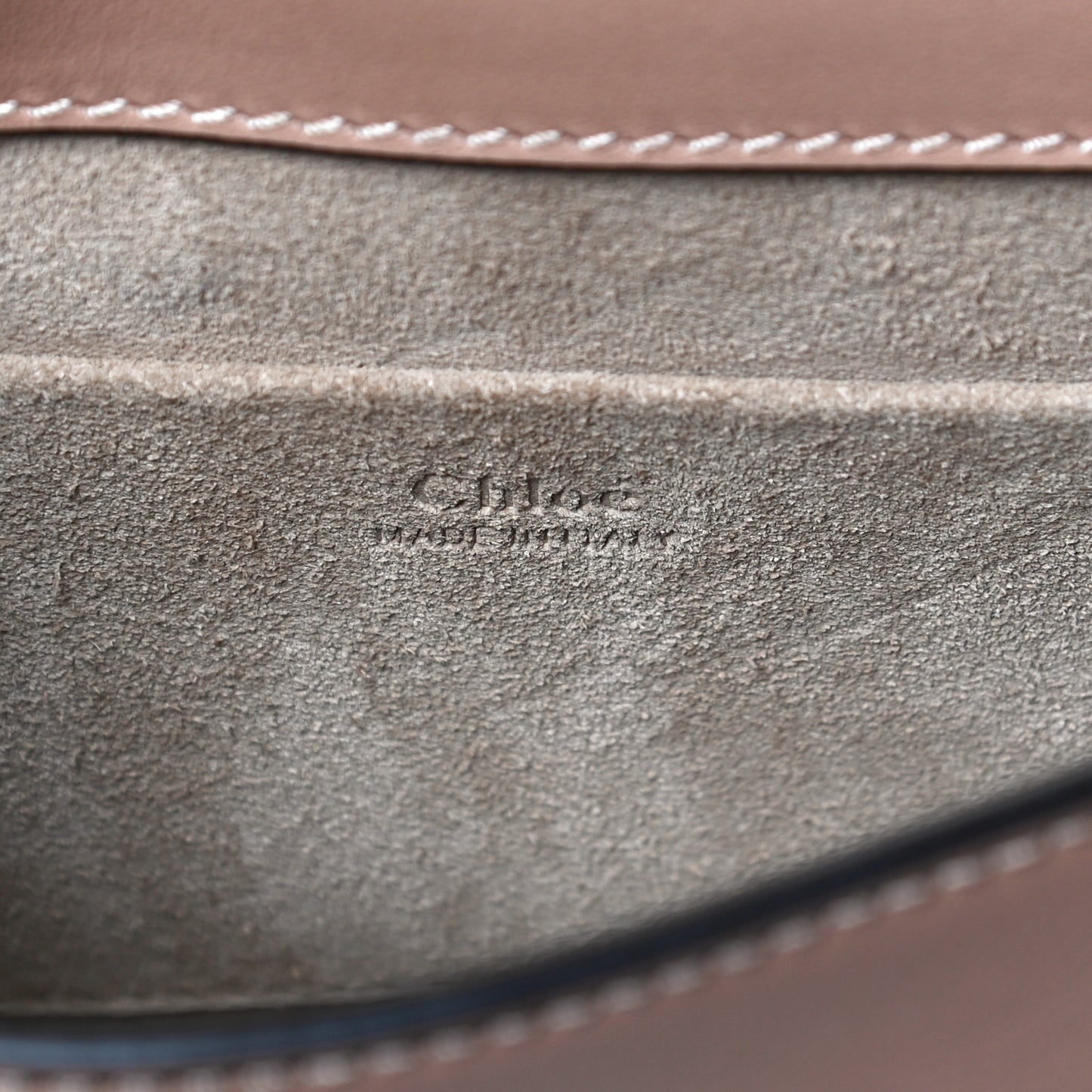 Calfskin Suede Small Nile Bracelet Bag Biscotti Beige