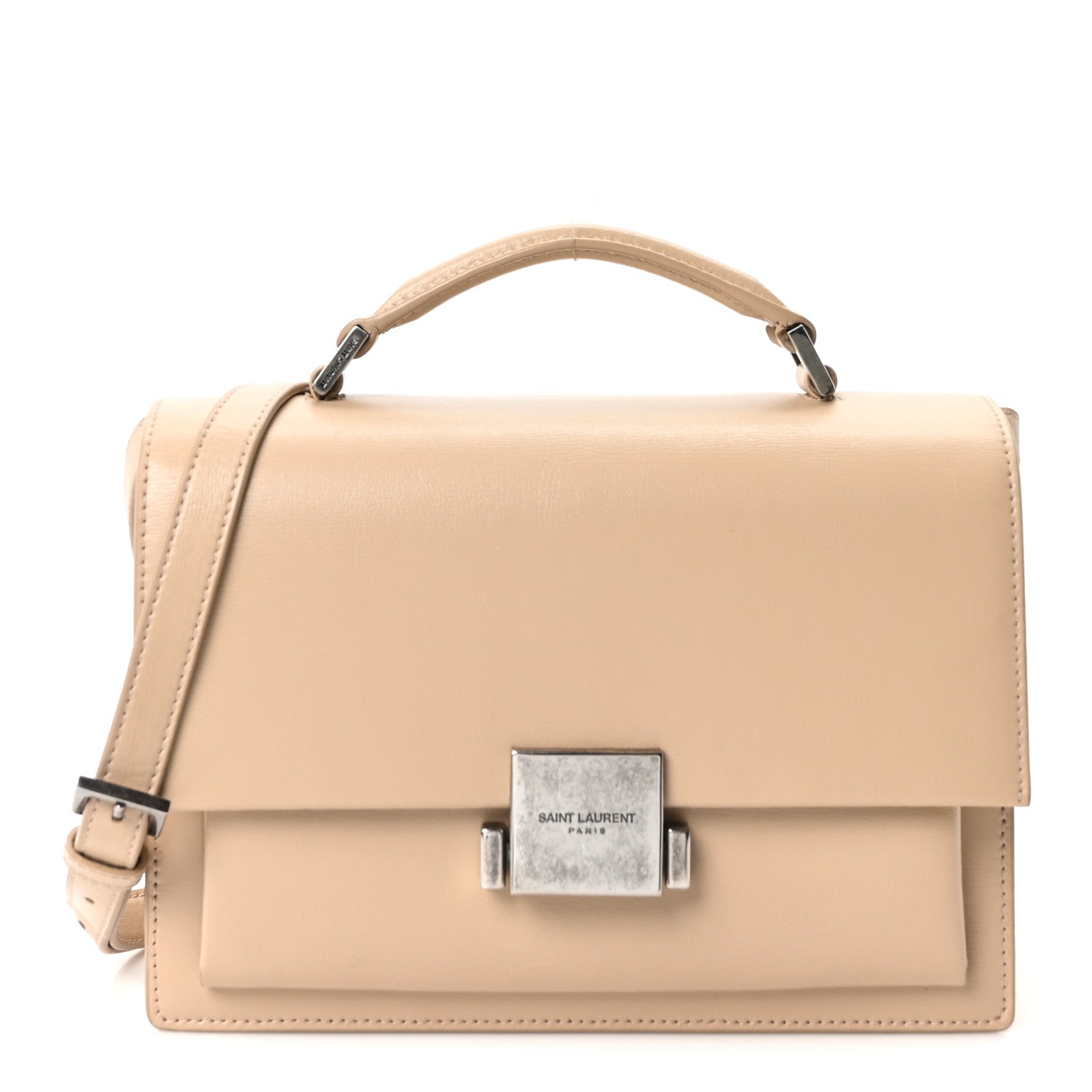 Saint Laurent Calfskin Medium Bellechasse Satchel Beige 1 of 9