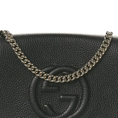 Gucci Pebbled Calfskin Medium Soho Flap Crossbody Black 8 of 10