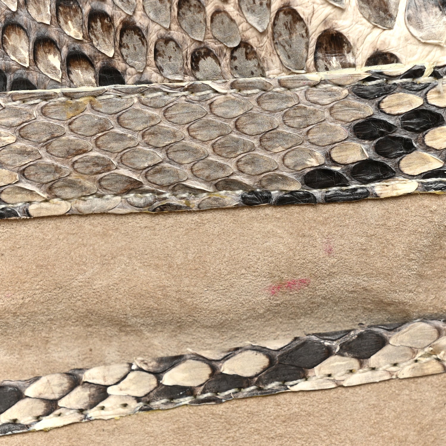 Nancy Gonzalez Snakeskin Flap Clutch White Grey 11 of 14