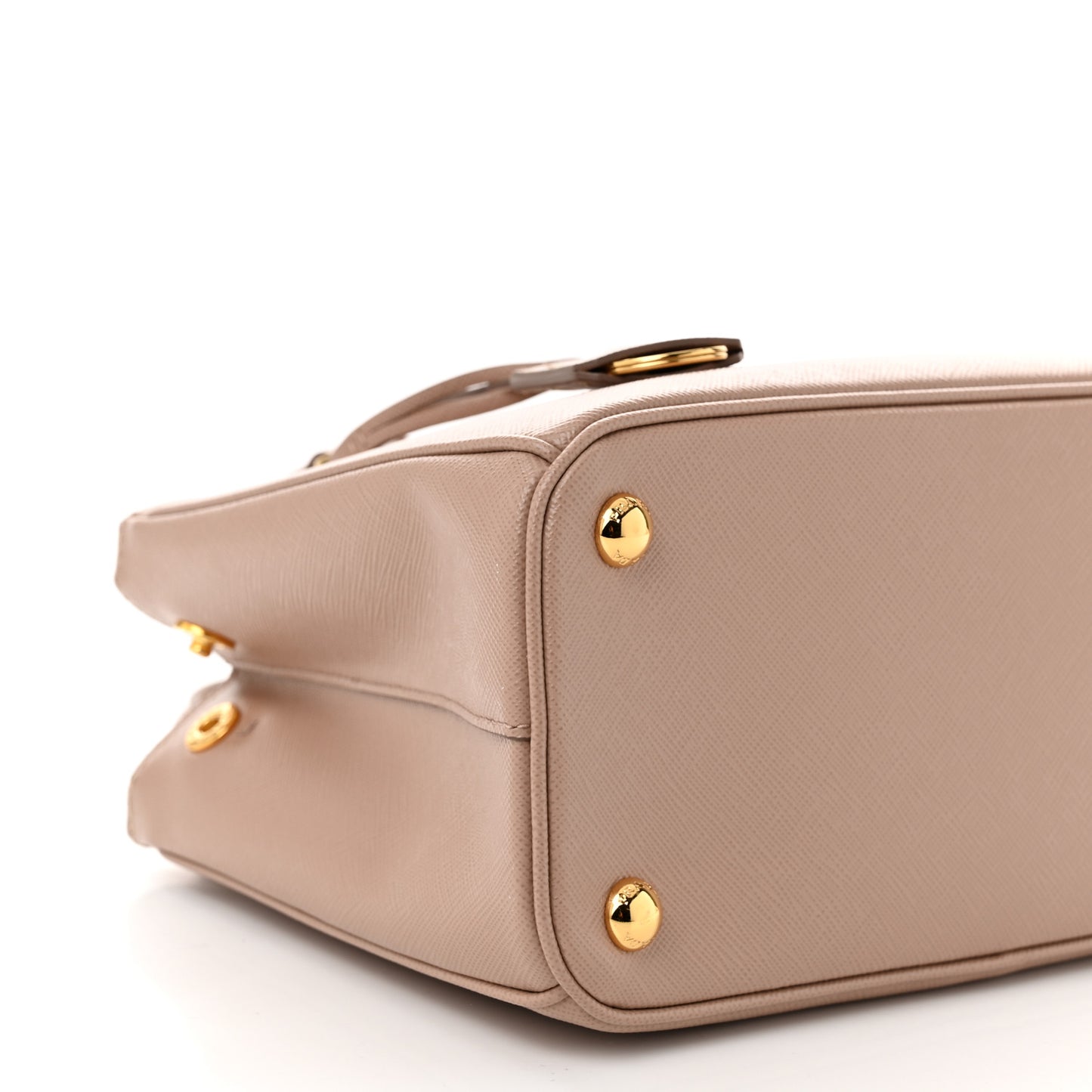 Saffiano Mini Galleria Double Zip Tote Cammeo