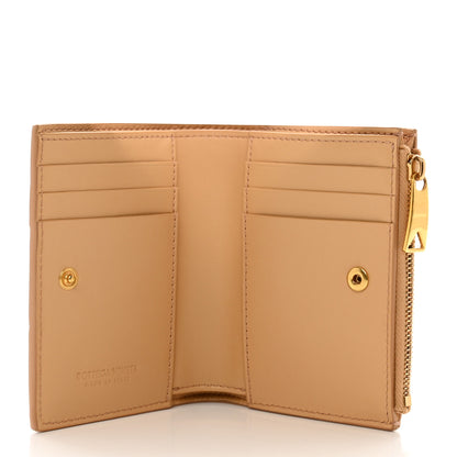 Bottega Veneta Nappa Intrecciato Bifold Zip Wallet Almond 5 of 6