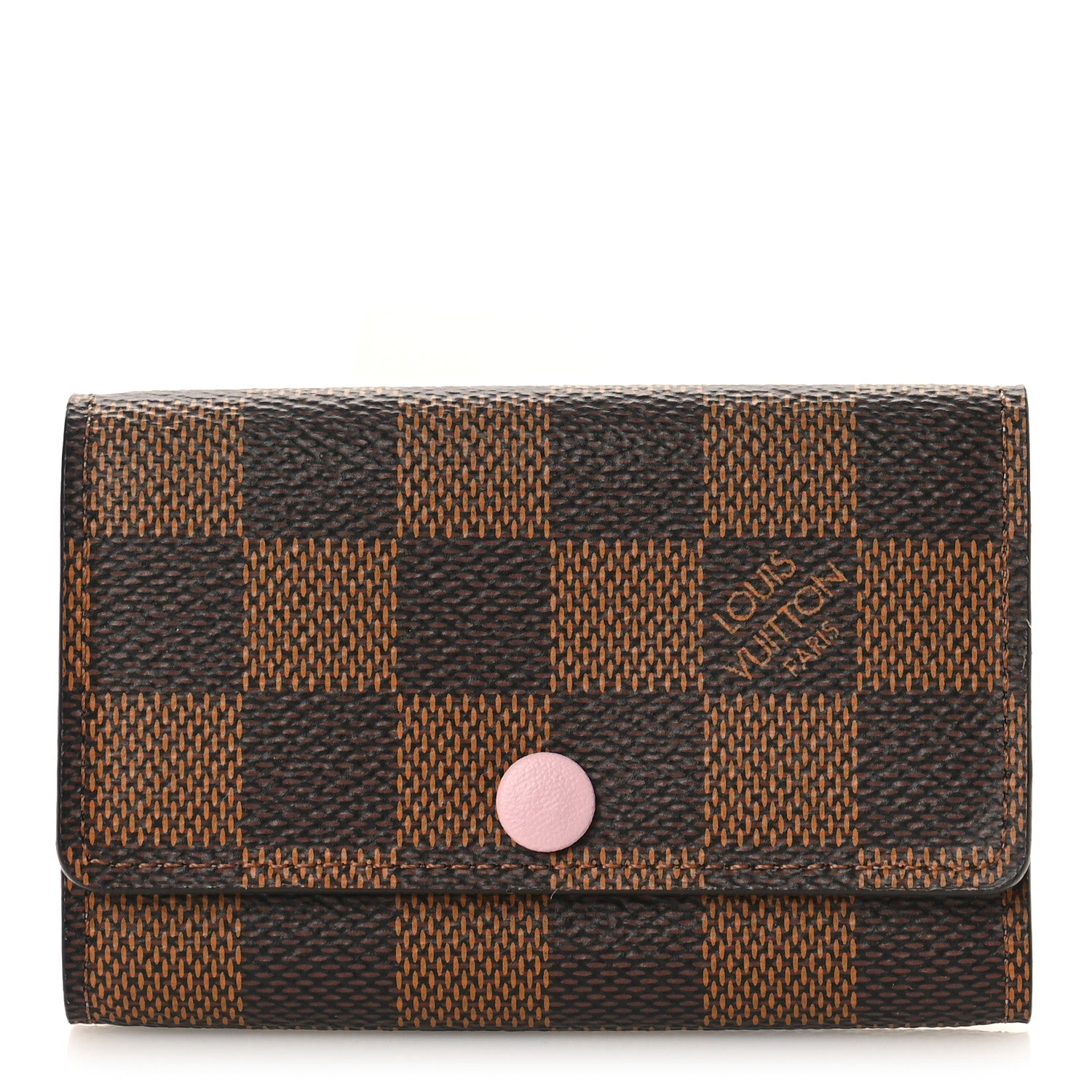 Louis Vuitton Damier Ebene Multicles 6 Key Holder Rose Ballerine 1 of 9
