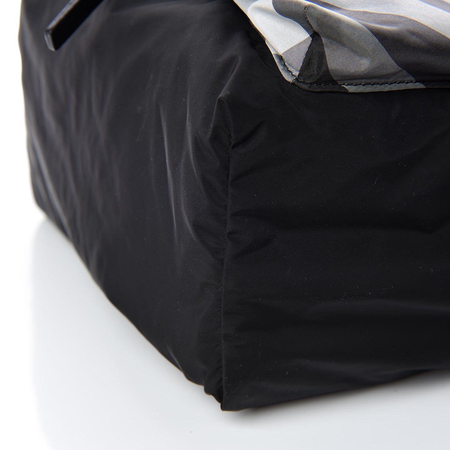 Nylon Solid to Check Backpack Black