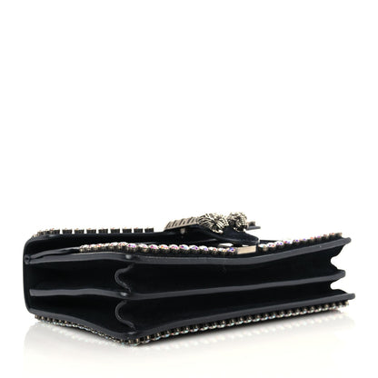 Gucci Suede Crystal Small Dionysus Shoulder Bag Black 6 of 13