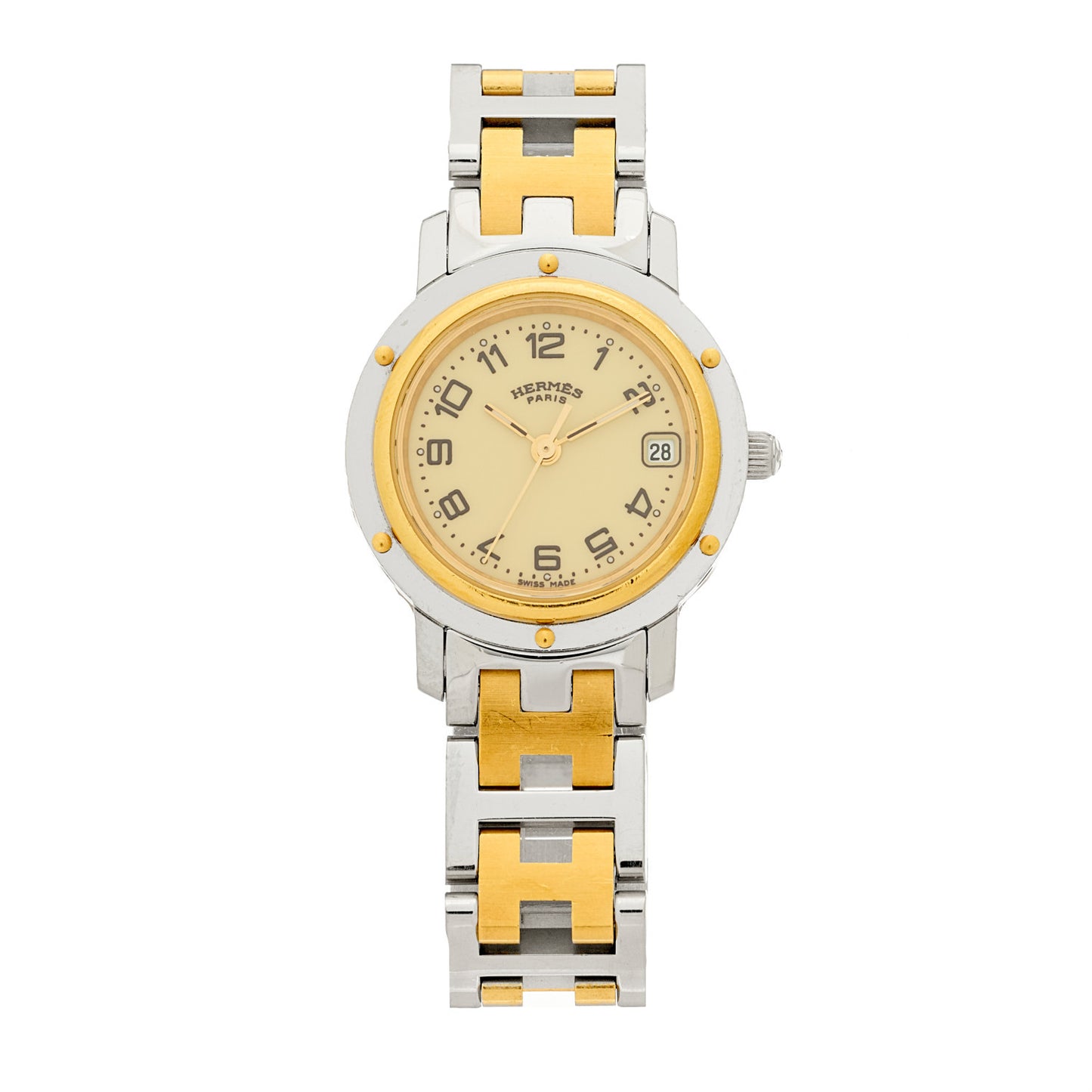 Stainless Steel 24mm Clipper Quartz Watch Gold