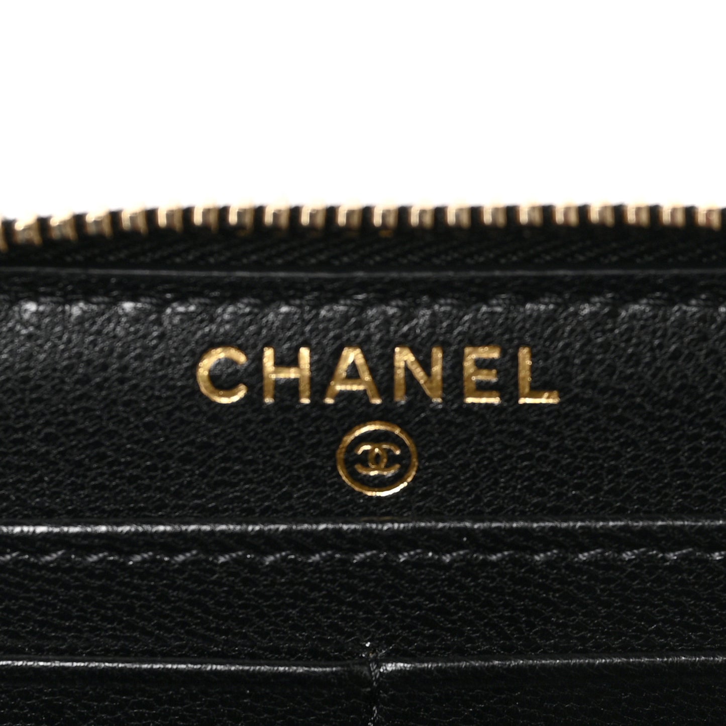 Lambskin Quilted 19 Long Zipped Around Wallet Black