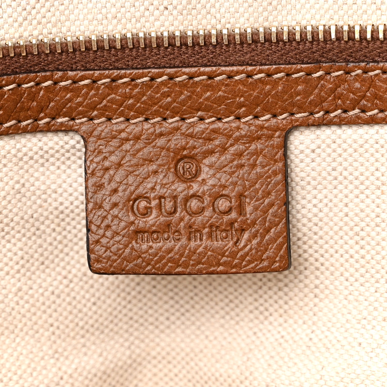 Gucci Monogram Medium Bree Zippered Tote Beige Tabacco 6 of 19